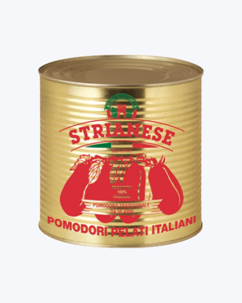 Lupti pomidorai padažui Strianese Pelati Premium 2500g
